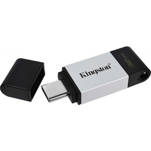 Фото - Флеш-накопитель Kingston 32 Gb USB 3.2 DataTraveler 80 USB Type-C (DT80/32GB) флешка 32gb kingston datatraveler 80 usb type c черный серебристый