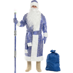 фото Bigarden костюм деда мороза ''сияние'' синий размер 50-54