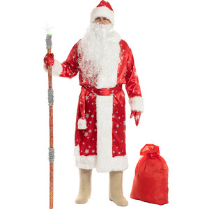 фото Bigarden костюм деда мороза ''вьюга'' красный размер 50-54