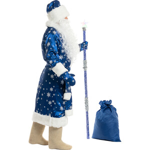 фото Bigarden костюм деда мороза ''вьюга'' синий размер 50-54