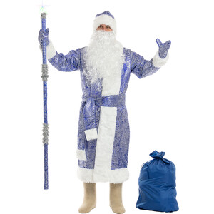 фото Bigarden костюм деда мороза ''сияние'' синий размер 54-58