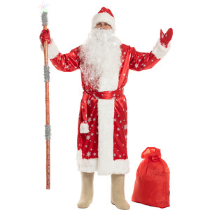 фото Bigarden костюм деда мороза ''вьюга'' красный размер 54-58