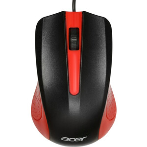 Мышь Acer OMW012 черный/красный (ZL.MCEEE.003) мышь проводная acer omw012 1200dpi usb красный zl mceee 003