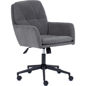 Кресло TetChair Garda флок серый 29 кресло tetchair madrid ткань серый f68 c27 13557