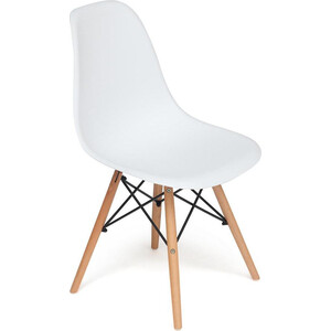 фото Стул tetchair secret de maison cindy (eames) (mod. 001) дерево береза/металл/сиденье пластик white (белый)