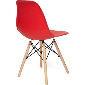 фото Стул tetchair secret de maison cindy (eames) (mod. 001) дерево береза/металл/сиденье пластик красный (red)