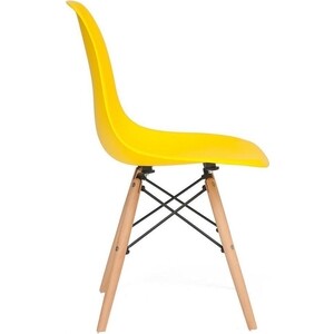 фото Стул tetchair secret de maison cindy (eames) (mod. 001) дерево береза/металл/сиденье пластик желтый (yellow)