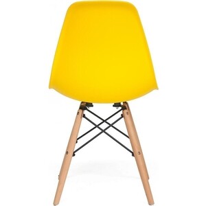 фото Стул tetchair secret de maison cindy (eames) (mod. 001) дерево береза/металл/сиденье пластик желтый (yellow)