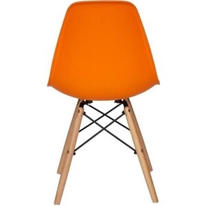 фото Стул tetchair secret de maison cindy (eames) (mod. 001) дерево береза/металл/сиденье пластик оранжевый (orange)