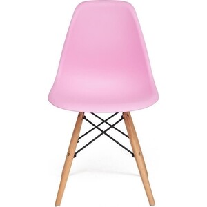 Стул TetChair Secret De Maison Cindy (Eames) (mod. 001) дерево береза/металл/сиденье пластик светло-розовый (light pink) стул la alta turin в стиле eames розовый