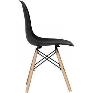 фото Стул tetchair secret de maison cindy (eames) (mod. 001) дерево береза/металл/сиденье пластик черный (black)