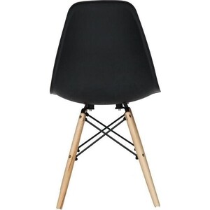 фото Стул tetchair secret de maison cindy (eames) (mod. 001) дерево береза/металл/сиденье пластик черный (black)