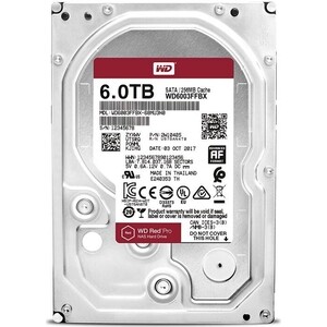 Жесткий диск Western Digital (WD) Original SATA-III 6Tb WD6003FFBX NAS Red Pro (WD6003FFBX) hdd hp жесткий диск hp gen8 4tb 7 2k sata sc lff hdd [739333 004] 4 тб 739333 004