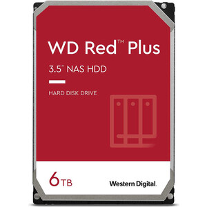 Жесткий диск Western Digital (WD) Original SATA-III 6Tb WD60EFZX NAS Red Plus (WD60EFZX) hdd hp жесткий диск hp gen8 4tb 7 2k sata sc lff hdd [739333 004] 4 тб 739333 004