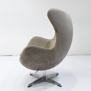 фото Кресло bradex egg chair латте, искусственная замша