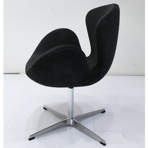 фото Кресло bradex swan chair графит, искусственная замша