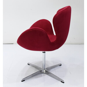 фото Кресло bradex swan chair винный, искусственная замша