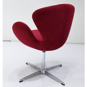фото Кресло bradex swan chair винный, искусственная замша