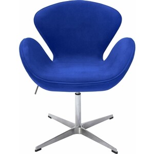 Кресло Bradex Swan Chair синий, искусственная замша (FR 0652)