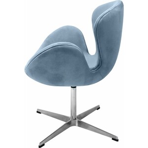 фото Кресло bradex swan chair серый, искусственная замша