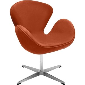 фото Кресло bradex swan chair терракотовый, искусственная замша