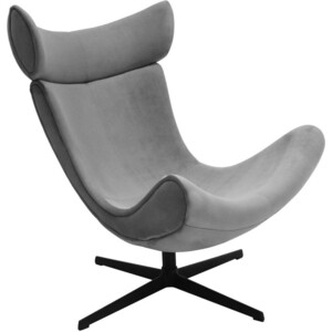Кресло Bradex Toro серый, искусственная замша (FR 0664) стул полубарный bradex leo тёмно серый с жаккардом rf 0269