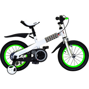 фото Велосипед royal baby buttons 14'' бело-зелёный