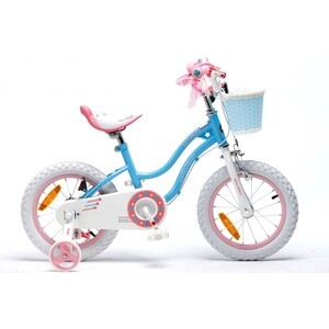 фото Велосипед royal baby star girl 12'' синий