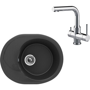 

Кухонная мойка и смеситель Ulgran U-403-344 ультра-черный, Lemark Comfort LM3061C, U-403-344 ультра-черный, Lemark Comfort LM3061C