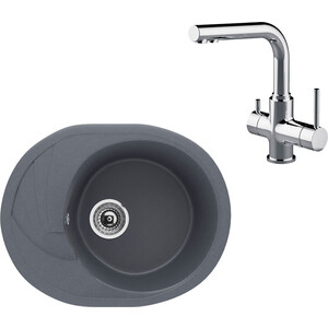 

Кухонная мойка и смеситель Ulgran U-403-343 антрацит, Lemark Comfort LM3061C, U-403-343 антрацит, Lemark Comfort LM3061C
