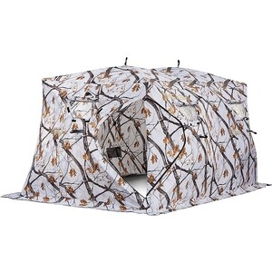 фото Зимняя палатка куб higashi double winter camo pyramid pro z трехслойная