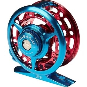 фото Катушка инерционная higashi h-60 blue/red