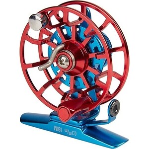 фото Катушка инерционная higashi hi-55s blue/red