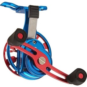 фото Катушка инерционная higashi hm-55 blue/red