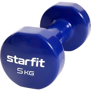 

Гантель виниловая Starfit Core DB-101 5 кг, темно-синий, Core DB-101 5 кг, темно-синий