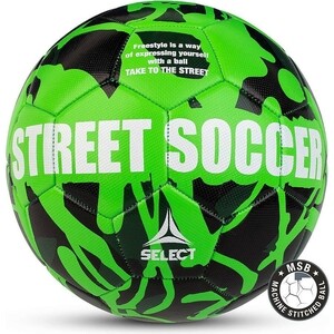 фото Мяч футбольный select street soccer, №4.5, зел. (для асфальта)
