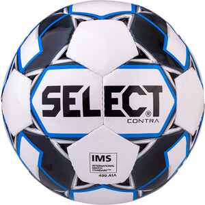 Мяч футбольный Select Contra IMS 812310, №5, белый/черный/синий Contra IMS 812310, №5, белый/черный/синий - фото 1