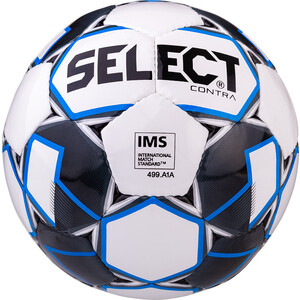 Мяч футбольный Select Contra IMS 812310, №5, белый/черный/синий Contra IMS 812310, №5, белый/черный/синий - фото 2