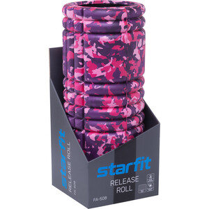 

Ролик массажный Starfit FA-508, 33x14 см, розовый камуфляж/черный, FA-508, 33x14 см, розовый камуфляж/черный