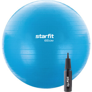 

Фитбол Starfit Core GB-106 65 см, 1000 гр, антивзрыв, с ручным насосом, синий, Core GB-106 65 см, 1000 гр, антивзрыв, с ручным насосом, синий