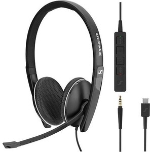 фото Гарнитура sennheiser sc 165 usb c бинауральная