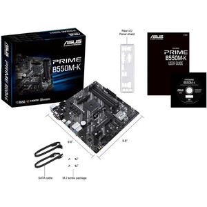 фото Материнская плата asus prime b550m-k soc-am4 amd b550