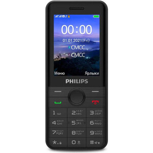 Мобильный телефон Philips E172 Xenium черный (867000176125) мобильный телефон philips xenium e207 черный