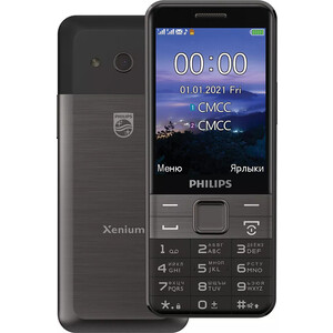Мобильный телефон Philips E590 Xenium 64Mb черный (867000176127) защитная плёнка пэт protect для philips xenium v787 на филипс в787 20373