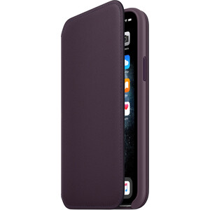 фото Чехол apple для iphone 11 pro leather folio - aubergine