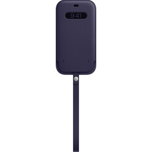 фото Чехол-конверт apple для iphone 12 pro max leather sleeve with magsafe - deep violet