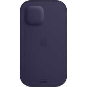 фото Чехол-конверт apple для iphone 12 leather sleeve with magsafe - deep violet