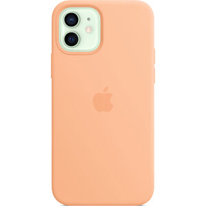 фото Чехол apple для iphone 12/12 pro silicone case with magsafe - cantaloupe