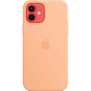 фото Чехол apple для iphone 12/12 pro silicone case with magsafe - cantaloupe