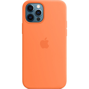 Чехол Apple для iPhone 12/12 Pro Silicone Case with MagSafe - Kumquat для iPhone 12/12 Pro Silicone Case with MagSafe - Kumquat - фото 5